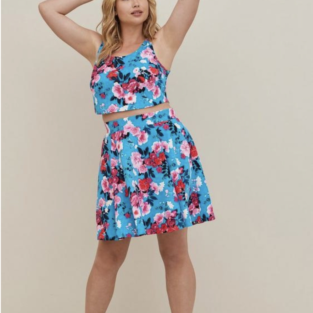 NWT Torrid skirt and top set